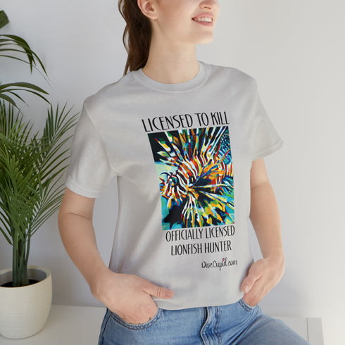 Licensed Lionfish Hunter Fitted T-shirt